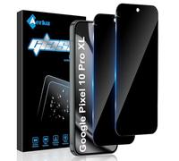 Aerku 2 Pieces Privacy Screen Protector Full Coverage for Google Pixel 10 Pro XL, Anti Spy Tempered Glass Film, 9H Hardness Privacy Screen Film