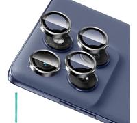 Aerku Camera Protection for Motorola Moto Edge 60 Fusion for Tempered Glass, HD Clear Scratch-Resistant Camera Protection, 9H Aluminium Edge Camera Protective Film, Anti-Scratch Protective Glass for