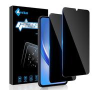 Aerku Pack of 2 Privacy Screen Full Screen Protector for Samsung Galaxy A34 5G for Tempered Glass, Privacy Protective Glass, 9H Hardness, Anti Fingerprints, Black Edge, Anti-Spy Tempered Glass Film