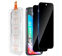Aerku Pack of 2 Privacy Screen Protectors for Google Pixel 10 for Tempered Glass, Bubble-Free Car Mounting, 9H Privacy Protective Glass, Anti Fingerprints, Anti-Spy Black Edge, Tempered Glass Film