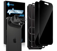 Aerku Privacy Screen for iPhone for 17 Air for Tempered Glass, Pack of 2 Privacy Screen Protectors with 2 Camera Protection, 28° Anti-Spy Full Screen Screen Protector Film, Easy to Install Privacy