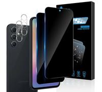 Aerku Privacy Screen Protector for Samsung Galaxy A54 5G, with HD Camera Lens Protection, Anti Spy Tempered Glass Film, 9H Hardness, Anti-Spy Screen Protector [2+2 Pieces]