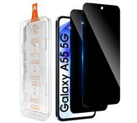 Aerku Privacy Screen Protector for Samsung Galaxy A55 5G for Tempered Glass, Hardness 9H Scratch-Resistant, 28° Side Protection, 0.33 mm Ultra Thin Anti-Spy Film, Dust-Free Quick Installation Without