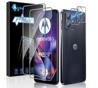 Aerku Screen Protector for Motorola Moto G54 5G/Moto G64 5G for Tempered Glass, 2 Pieces Protective Glass and 2 Pieces Camera Protection, 0.33 mm Ultra Clear Film, 9H Hardness, Anti-Scratch,