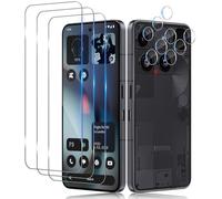 Aerku Screen Protector for Nothing Phone 3 for Tempered Glass, 3 Pieces Protective Glass and 3 Pieces Camera Protection, 9H Hardness, 0.33 mm Ultra Clear Film, Anti-Scratch Anti-Bubble Screen