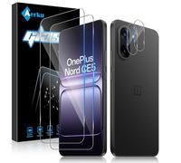 Aerku Screen Protector for OnePlus Nord CE 5 /CE5 5G for Tempered Glass, 2 Pieces Protective Glass and 2 Pieces Camera Protection, 9H Hardness, 0.33 mm Ultra Clear Film, Anti-Scratch Anti-Bubble