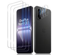 Aerku Screen Protector for Oneplus Nord CE5 for Tempered Glass, 3 Pieces Protective Glass and 3 Pieces Camera Protection, 9H Hardness, 0.33 mm Ultra Clear Film, Anti-Scratch Anti-Bubble Screen