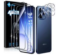 Aerku Screen Protector for Oppo Reno 15F 15 F / 15 FS 15FS (4G / 5G) for Tempered Glass, 3 Pieces Protective Glass and 3 Pieces Camera Protection, 9H Hardness Tempered Glass Protection, 0.33 mm Ultra