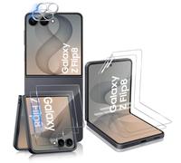 Aerku Screen Protector for Samsung Galaxy Z Flip 8 / Flip8 for Tempered Glass, 2 Pieces Protective Glass Film and 2 Pieces Camera Protection, 9H Hardness Tempered Glass Protection, Ultra Clear Film