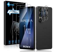 Aerku Screen Protector for Sony Xperia 1 VII for Tempered Glass, 2 Pieces Protective Glass and 2 Pieces Camera Protection, 0.33 mm Ultra Clear Film, 9H Hardness, Anti-Scratch, Anti-Bubble Screen