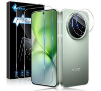 Aerku Screen Protector for Vivo X200 Pro Mini for Tempered Glass, 2 Pieces Protective Glass and 2 Pieces Camera Protection, 0.33 mm Ultra Clear Film, 9H Hardness, Anti-Scratch, Anti-Bubble Screen