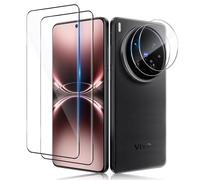 Aerku Screen Protector for Vivo X200 Ultra for Tempered Glass, Pack of 2 3D Protective Glass and 2 Pieces Camera Protection, 9H Hardness Anti-Bubble Film, Anti-Scratch Screen Protector, Ultra Clear