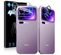 Aerku Screen Protector for Xiaomi 17 Pro for Tempered Glass, Pack of 2 Screen Protectors Protective Glass Rear Screen and 2 Pieces Camera Protection, 9H Hardness Tempered Glass Film, Anti-Scratch