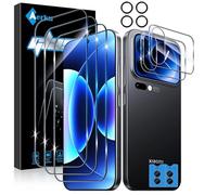 Aerku Screen Protector for Xiaomi 17 Pro for Tempered Glass, Pack of 3 Protective Glass, 2 Pieces Screen Protector Rear Screen and 2 Pieces Camera Protection, 9H Hardness Tempered Glass Film