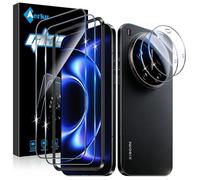Aerku Screen Protector for Xiaomi Mi 17 Ultra for Tempered Glass, Pack of 2 Protective Glass and 2 Pieces Camera Protection and Mounting Frame, Hardness 9H HD Clear Anti-Scratch, Anti-Bubble Tempered