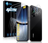 Aerku Screen Protector for Xiaomi Mi Poco F7 for Tempered Glass, 2 Pieces Protective Glass and 2 Pieces Camera Protection, 9H Hardness 0.33 mm Ultra Clear Film, Anti-Scratch Anti-Bubble Screen