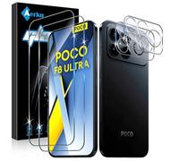 Aerku Screen Protector for Xiaomi Mi Poco F8 Ultra 5G for Tempered Glass, 2 Pieces Protective Glass and 2 Pieces Camera Protection, 9H Hardness 0.33 mm Ultra Clear Film, Anti-Bubble, Anti-Scratch