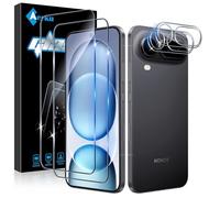 Aerku Tempered Glass Film for Honor Magic8 Pro Air [2 + 2 Pieces] Hardness 9H HD Glass Screen Protection, Tempered Glass Anti-Scratch Camera Film