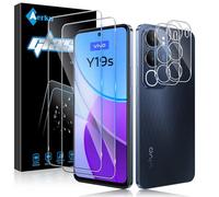Aerku Tempered Glass Film for Vivo Y19S, [2 Pieces] Tempered Glass 9H Anti-Scratch Camera Film, HD Glass Screen Protector