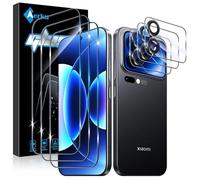 Aerku Tempered Glass for Xiaomi Mi 17 Pro, 3 Pieces Screen Protector Film, 3 Pieces Rear Screen and All-In-One Camera Protection, 9H Anti-Scratch Glass Protectors, Ultra HD