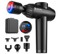 AERLANG Massage Gun with Heat and Cold,Massage Gun Deep Tissue, Muscle Percussion Massager with 20 Speeds with LCD Touch Screen 7 Heads Massager Gun for Home Office Workout Muscle Pain Relief