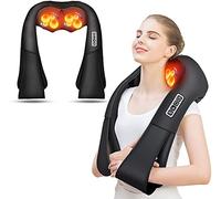 AERLANG Neck Massager,Portable Shiatsu Neck and Shouder Massager,Neck Back Massager with Heat Shoulder Massager Deep Tissue Kneading for Pain Relief Mothers Day Gifts for Mom Wife