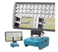 Aernair 18v Light Tools 38w 6000lm Torch Compatible with Makita 18v Lxt Battery Bl1850 Bl1850b Bl1830b Bl1830 Replace Dml806 Dml801, Flood LED Work Lights Flashlight with USB for Emergency