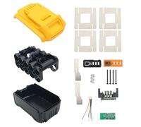 Aernair Battery Case Cover Replacement for Dewalt 20v Max Battery DCB208 DCB206 DCB210 (10 * 21700), 20v Max Battery Rebuild Repair Kit Battery DIY Plastic Case Box Housing Shell