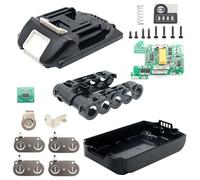 Aernair Lithium Ion Battery Case Replacement for Makita 18v BL1815 BL1820 BL1820B, Battery Cover Box Shell Broken Repair Kit with PCB Circuit Board(5 * 18650)