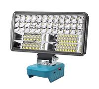 Aernair Work Light Compatible with Makita 18v Lxt Battery, 6000LM 38W Flashlight 18v Cordless LED Work Light Flood Lights with USB and Type C, Emergency Job Site Lighting