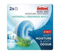 Aero 360° Portable Dehumidifiers for Home, Moisture Absorber & Odour Control, Auto Moisture Removal Aero 360 Refills Twin Pack With Perfectonish Thankyou sticker Packaging (Waterfall)