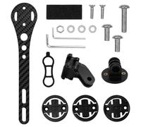 Aero Bicycle Computer Mount with Quick Release - Lightweight Aluminium Alloy Handlebar Extension Bracket for Garmin Edge 530/540/1040/Explore 2, Wahoo, Bryton, Action Cameras