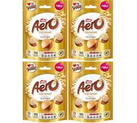 Aero Bubbles Caramel Flavour Chocolate Sharing Bag 92g (Pack of 4)