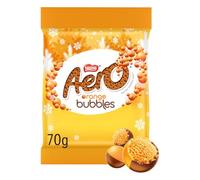 Aero Bubbles Orange Chocolate Bag | 70g of Zesty Orange Flavoured Bubbles in Milk Chocolate Shells | Festive Treats for Sharing, Stocking Fillers & Holiday Gifting