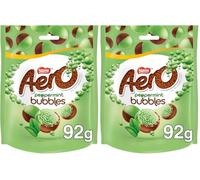 Aero Bubbles Peppermint Milk Chocolate Sharing Bag 92g (Pack of 2)