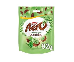 Aero Bubbles Peppermint Mint Chocolate Sharing Pouch, 92 g