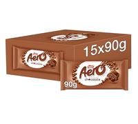 Aero Bubbly Milk Chocolate Sharing Bars, 15 x 90 g