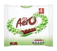 Aero Bubbly Peppermint Chocolate Bar Multipack, 4 x 27g | Multipack of 14 | Made from our iconic, melt in the mouth chocolate and minty aerated centre; perfect for sharing