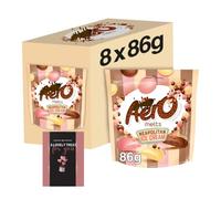 Aero Chocolate Neapolitan Ice Cream Bulk Box Multipack Melt Chocolate Ice Cream (8x86g) Smooth Milk Chocolate Treat Sharing Snacks Bag Gift Birthday Christmas Hamper