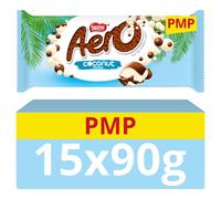 Aero Coconut Chocolate Sharing Bar 90g (Pack of 15)