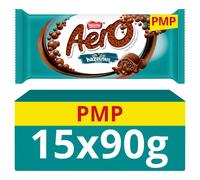 Aero Hazelnut Chocolate Sharing Bar 90g (Pack of 15)