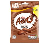 Aero Melts Milk Chocolate Sharing Bag 80g x 12 Bags