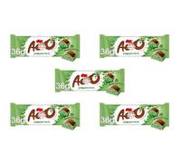 Aero Peppermint Chocolate Bars, Milk Chocolate with Aerated Centre, 36g, Pack of 5 Perfect For Sharing and Gifting for Kids and Adults Suitable for Vegetarians