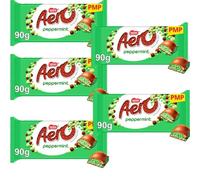 Aero Peppermint Chocolate Sharing Bar 90g PMP - Pick Your Number of Bars, Refreshing Mint Chocolate Treats