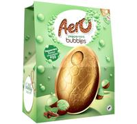 Aero Peppermint Giant Easter Egg 230g - a Large Peppermint Flavoued Chocolate Egg With an Aero Bubbles Sharing Bag