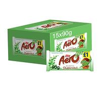 Aero Peppermint Mint Chocolate Sharing Bar 90g (Pack of 15)