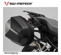 SW-Motech AERO ABS-Side Case Set LEATHER BELT BLACK