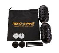 AERO-SWING Golf Club Swing Trainer Aid, Speed Training Practice Equipment Tool for Golf, Black (2-Pack)