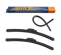 AERO Voyager 22" + 22" Windshield Wipers, Premium All-Season Automotive Replacement Wiper Blades with Extra Rubber Refills + 1-Year Warranty (Pack of 2)