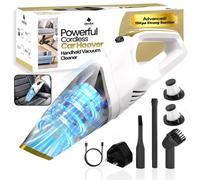 Aerobe HandHeld Vacuum Cleaner - ADVANCED 15000 PA Car Hoovers Cordless Powerful, Strong Suction Car Vacuum Cleaner For Home Mini Hoover With Led Lig